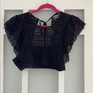 Urban Outfitters Cute Black Crop Top